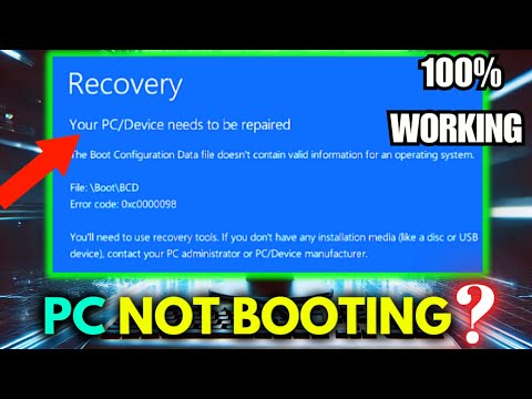 How To Fix Your PC Needs To Be Repaired (Rebuild BCD Windows 10/11) ✅️