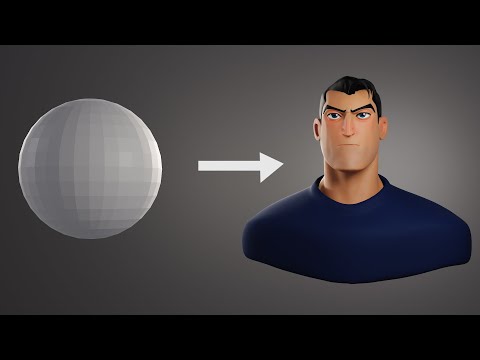 Blender Tutorial - How to sculpt stylized character head