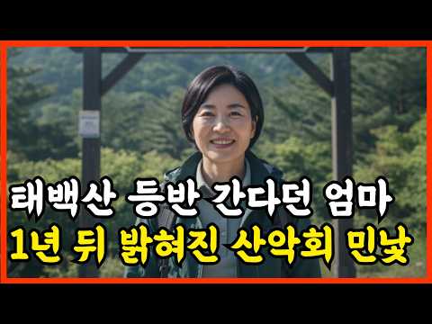 2018년, 태백산 등반 간다던 52세 여성 실종, 1년뒤 아들이 밝혀낸 산악회의 민낯
