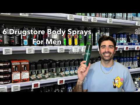 6 Classic Mens Body Sprays