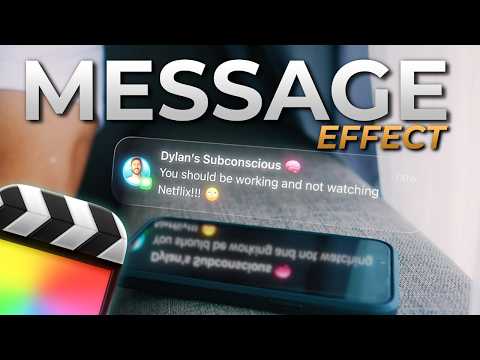 Easily Create This Pop-Up Message Effect in Final Cut Pro