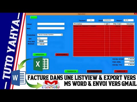 # 02 GESTION FACTURES | Userform Alimenter Listview + Tableau Croisé Dynamique . EXCEL VBA