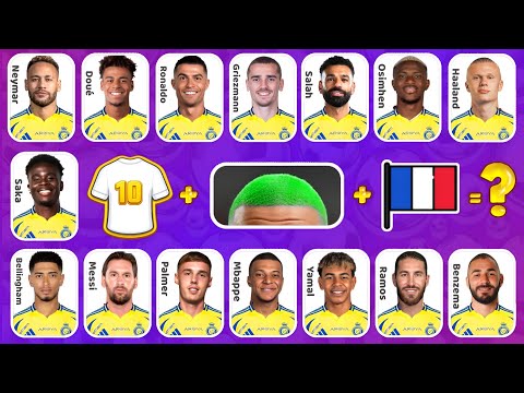 GUESS THE FOOTBALL PLAYER BY SONG, JERSEY NUMBER, HAIRSTYLE, FLAG | QUIZ 2026 ⚽🎶💇♂️