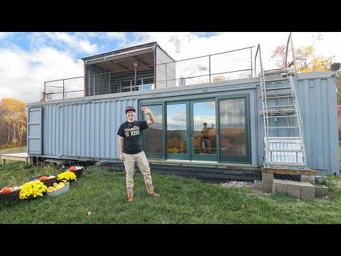 Transforming a forgotten shipping container into a luxury off-grid tiny home