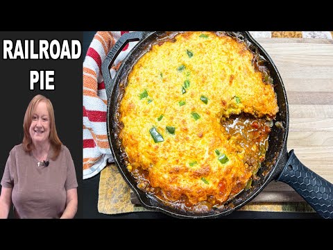 Railroad Pie, A Ground Beef & Cornbread Casserole