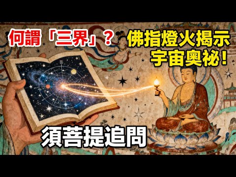 何謂「三界」？須菩提追問，佛指燈火揭示宇宙奧祕！#佛學#佛教#佛法無邊#佛陀#修心#修行文化#智慧人生#禪悟人生#傳統文化#修行#玄學