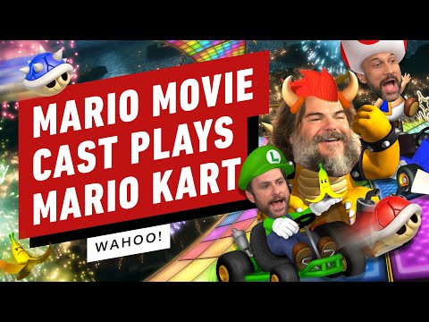 Watch the Mario Movie Cast Play Mario Kart 8!