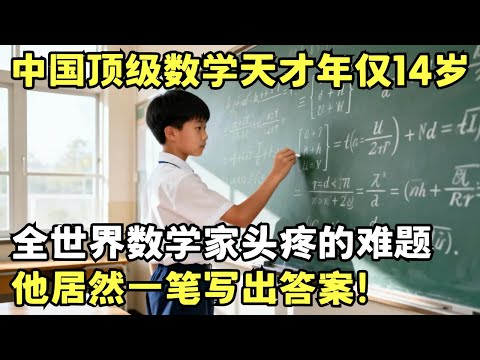 中国顶级数学天才年仅14岁! 考入清华数学系, 全世界数学家头疼的难题, 他居然一笔写出答案｜科学边界