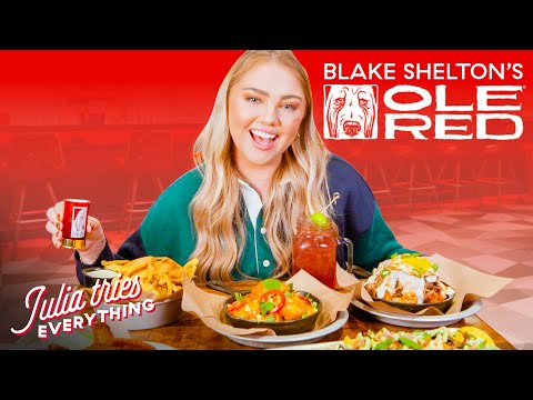 Trying 24 Of The Most Popular Menu Items At Blake Shelton's Ole Red | Delish