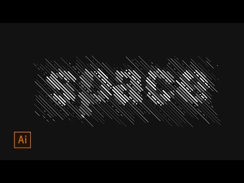 Hatched Lines Text Effect | Adobe Illustrator