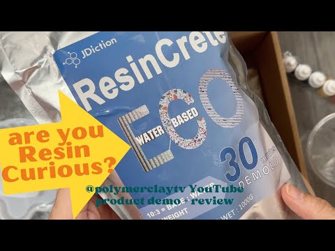 Resin-Curious? How to use ResinCrete from JDiction and thoughts about polymer clay + this resin