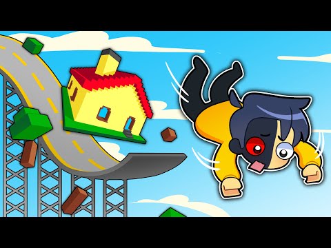 Sliding down a BIGGER HILL in Roblox