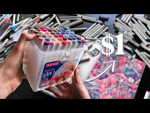 I tested $1 markers so you don’t have to… 👀💵 (insane results)