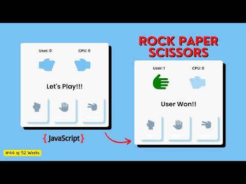 How to Create Rock Paper Scissors Game Using HTML CSS and JavaScript