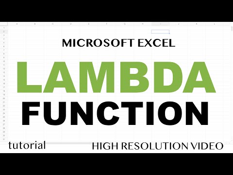 Excel LAMBDA Function