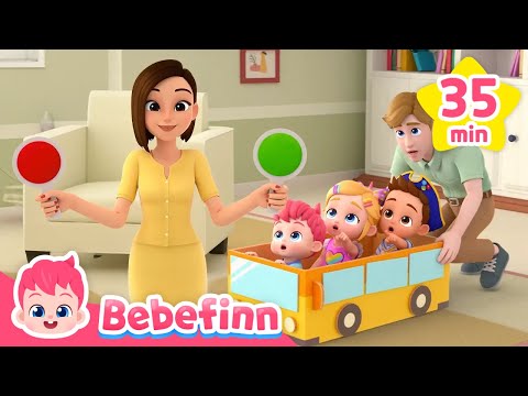 🚌 Wheels on The Bus +More Nursery Rhymes for KidsㅣBebefinn Baby Car