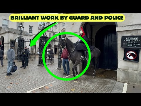 😡Police Helps as Guard Gives Loud Shout 😆 While One Guard Naps 😄