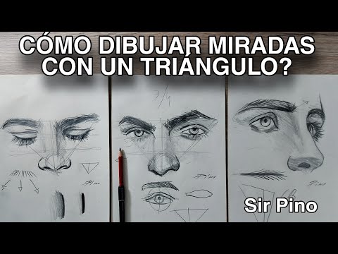 ✅CÓMO DIBUJAR MIRADAS con un TRIÁNGULO? [Narrado]