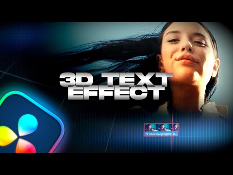 Awesome 3D TEXT EFFECT In Davinci Resolve (Free Title)