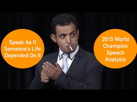 "The Power Of Words": Mohammed Qahtani 1st Place 2015 WCPS Speech Analysis