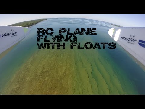 RC Plane Float Flying On Lake Huron