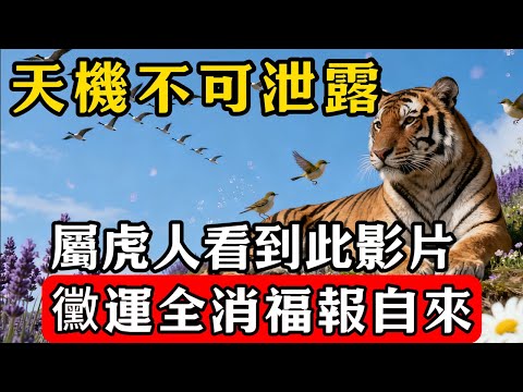 天機不可泄露！屬虎人看到此影片，黴運全消，福報自來！#福緣生肖館#屬相運勢#生肖#家運#手寫#生肖運勢的那些事#先知#風水變化#提升運勢