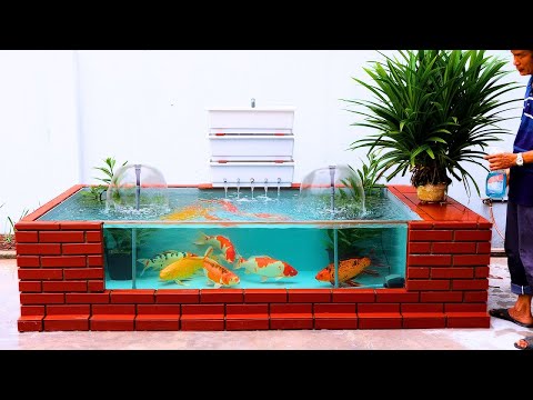 A simple, effective, compact outdoor fish tank for your garden