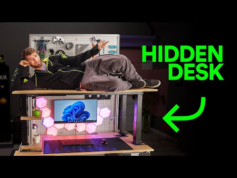 There's a Hidden Gaming Setup in my New Desk