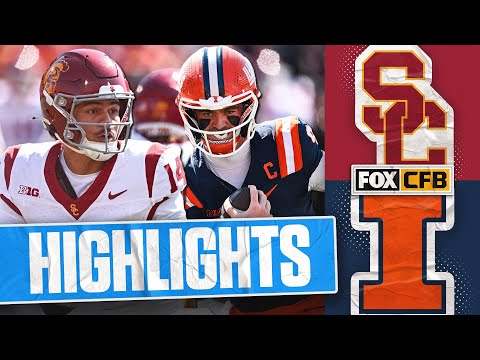 No. 21 USC Trojans vs. No. 23 Illinois Fighting Illini Highlights | FOX College Football