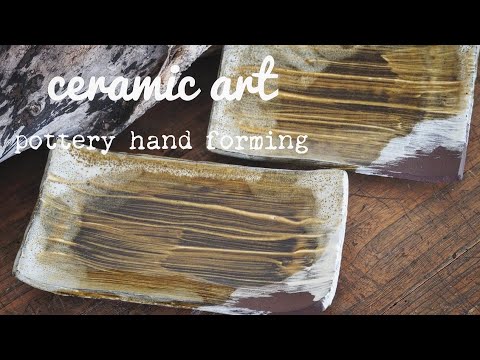 「陶芸」pottery/手びねりでお皿を造ってみた【いろいろ作るchannel】まぁまぁな出来だった