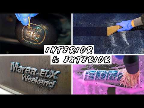 Amazing FIRST Cleaning in 27 Years! Interior Detailing ASMR Fiat Marea 1997