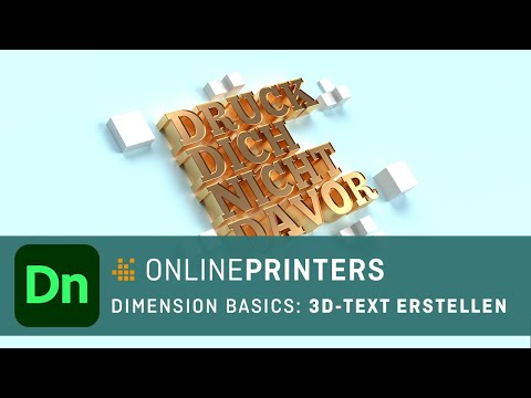 Einstieg in Adobe Dimension: Text mit 3D-Effekt erstellen