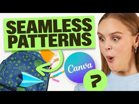 How to Make Seamless Patterns in #Canva (Perfect For POD)