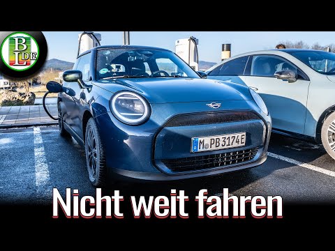 Mini Cooper E (36kWh) Langstreckentest ⚡Stadtauto 322 km im Winter