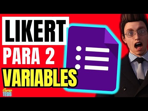 🤩Cómo Crear Encuesta para Tesis con ESCALA DE LIKERT en GOOGLE FORMS✅📝para 2 VARIABLES