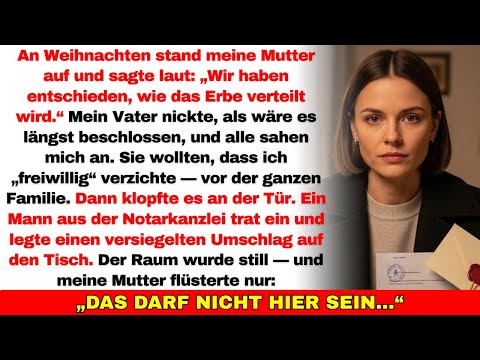 An Weihnachten wollten meine Eltern Erbe „verkünden“ — bis der Umschlag meines Großvaters auftauchte