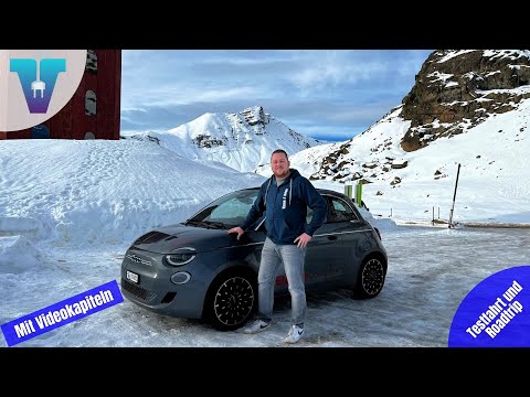 Maximale Reichweite im Winter- Fiat 500e La Prima - Passfahrt [Deutsch 4K] | Vision E Drive #142