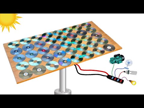 I Turn CD/DVD Disk into a powerful 220v Solar panel, New