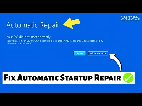 How to Fix Automatic Repair Loop in Windows 11 & 10 | Startup Repair Couldn’t Repair Your PC - 2025