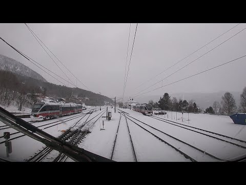 Driver`s Eye View: Trondheim to Dombås Bm73