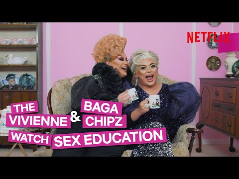 Drag Queens Baga Chipz and The Vivienne React To Sex Education | I Like To Watch UK Ep1