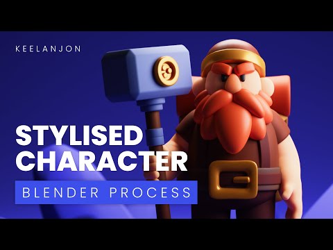 Blender  -  Stylized Character Modeling - Dwarf Fantasy Character Creation