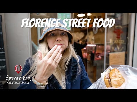 Florence Italy Street Food & Central Market Walking Tour - 4k Tuscany - Mercato Centrale 2021 & 2022