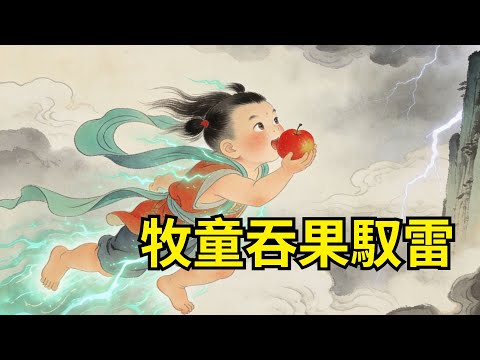 牧童誤入雷擊古樹洞，吞下赤色果核，竟能駕馭風雷之力，直上天柱峰頂，喚醒沈睡雷神！#民間故事 #故事頻道 #感人故事 #情感