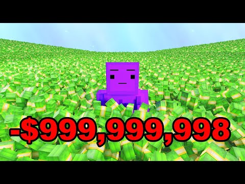I Spent $1,000,000,000 In 24 Hours - simulated by Minecraft
