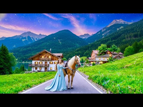 Swiss  4K, Relaxing Piano with Driving in Switzerland’s Traditional Wooden Villages , TV