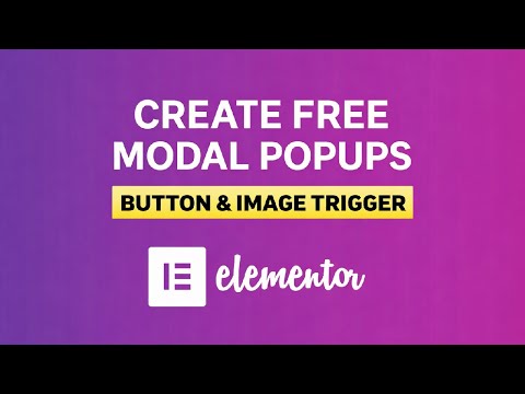 How to Create FREE Modal Popups without Elementor Pro