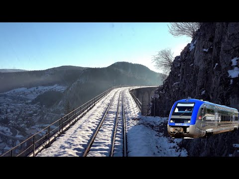 4K Saint-Claude - Besançon sur la "Ligne des Hirondelles" en X73500