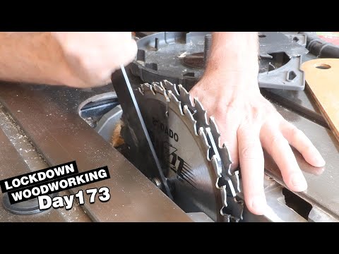 How to make simple rabbet joints using dado blades. Basic box making. | LOCKDOWN DAY 173