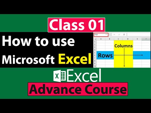 How to use Microsoft Excel in urdu - Class No 1